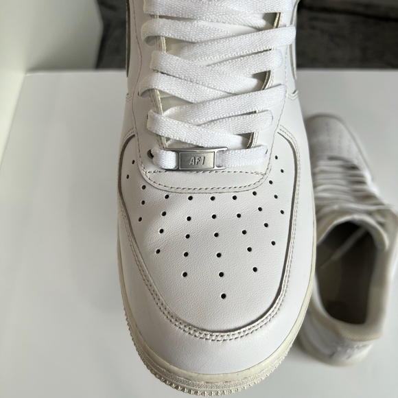 Men Nike Air Force 1 '07 White/White Size 12 - Picture 9 of 16
